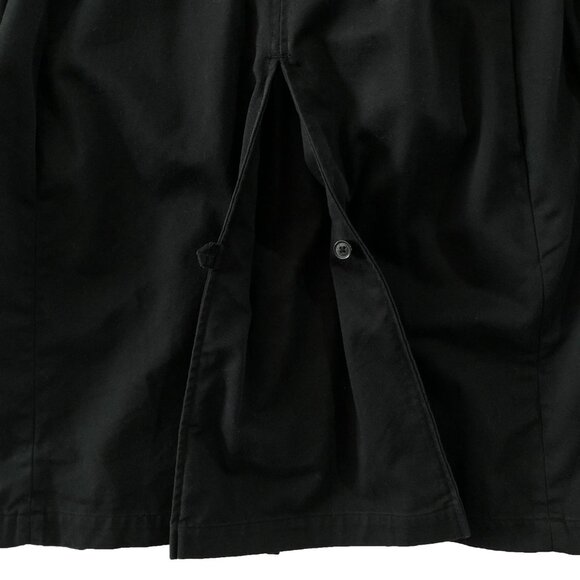 Isaac Mizrahi Target Trench Coat Womans Size S Black Double Breasted Rain Coat - Picture 15 of 16